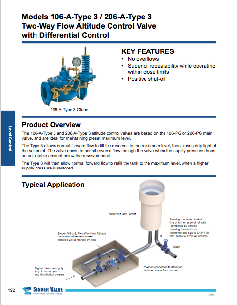 192 control valve - Southwest Valve & Equipment